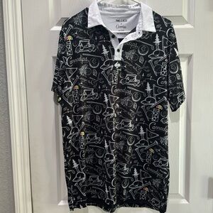Cannadips collab golf shirt